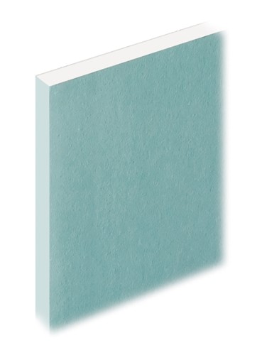 Moisture Board Tapered Edge 2400x1200x12.5mm - A Moisture Resistant Plasterboard With A Green Paper Face. Ideal for receiving a plaster finish or for direct decoration. To be used in internal building areas of high humidity such as Kitchens, Bathrooms and Toilets.