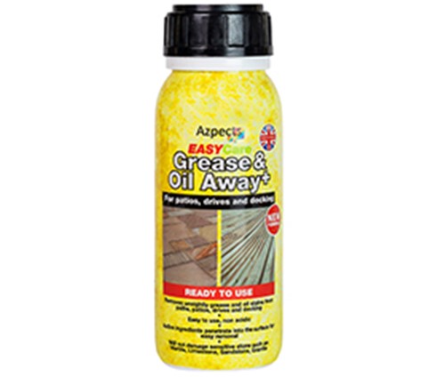 The EASY solution to remove unsightly oil and grease stains from drives, patios and decking.