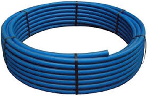 MDPE water pipe is used to transport potable water both over ground and underground. MDPE is the perfect choice of material for the transportation of water, but also of chemicals , because MDPE is a non corrosive and resistant to bacteria. The Coil shaped pipe makes it incredibly flexible whilst maintain strength and durability OF MDPE.
