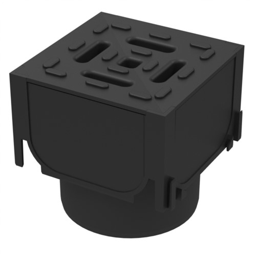ACO HEXDRAIN 19559 CORNER UNIT - can be installed with any Hexdrain channel to change the direction of the waterflow at a corner.