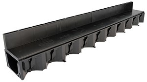 Manufactured from recycled polypropylene, ACO HexDrain&#174; Brickslot is suitable for pedestrian and vehicle traffic up to Load Class A 15. The high quality ACO HexDrain Brickslot channels clip together, allowing for quick and easy installation. 
The channel comes complete with an offset slotted grating, ideal for block paving up to and including 60mm.