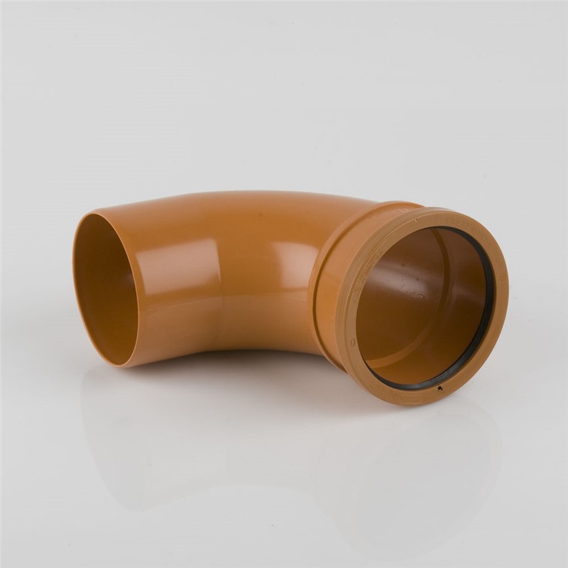 Underground 110mm x 90o Bend Single Socket