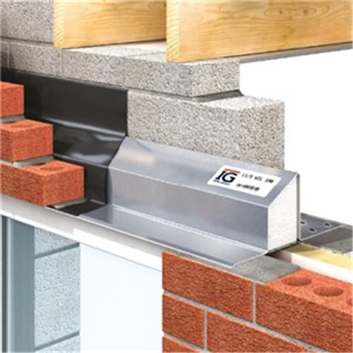 IG 4800mm - L1S100/4800 standard steel lintels used typically in cavity walls with a 90-105mm cavity and 100mm brick/blockwork on the inner and outer leafs.