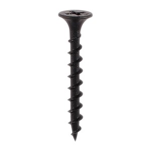 Timco Coarse Drywall Screws BLK PH2 3.5x32mm - Used to secure plasterboard to timber stud work.