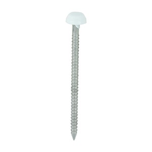 Impact and UV resistant A4 Stainless Steel polymer headed nails. Used for fixing soffits, fascias, roofline trims and where other aesthetic fixings are required.