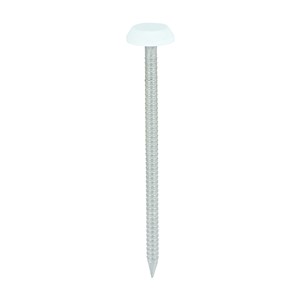 Impact and UV resistant A4 Stainless Steel polymer headed nails. Used for fixing soffits, fascias, roofline trims and where other aesthetic fixings are required.
