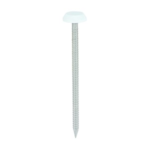 Impact and UV resistant A4 Stainless Steel polymer headed nails. Used for fixing soffits, fascias, roofline trims and where other aesthetic fixings are required.