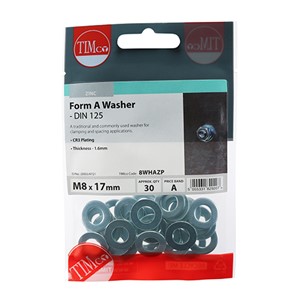 A traditional and commonly used washer for clamping and spacing applications.

• Plated in Trivalent Chromium (Cr3) Zinc