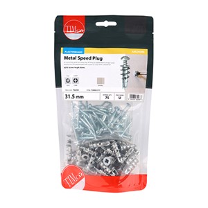 A rapid light duty plasterboard fixing for use in a wide range of applications. Cross recess head, allows simple installation with a pozi or cross drive screwdriver. Comes complete with screws.

• 3 point tip for quick insertion
• Come with zinc plated pan headed cross recess 4.5 x 30mm screws