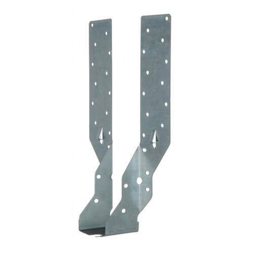 JHA is a height adjustable joist hanger for supporting timber joists from timber members.