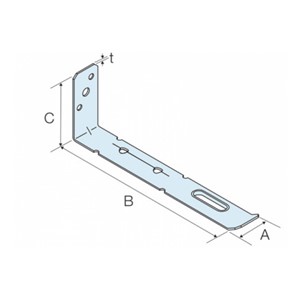 When fixing windows, door frames etc. to masonry, the frame tie provides
enhanced mortar keying and reduces the risk of injury from sharp edges.

Note: Frame tie should be fully embedded into mortar.