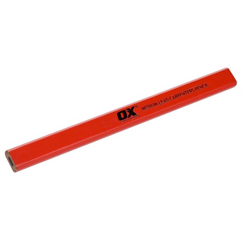 The Ox carpenter pencils are designed to offer a comfortable grip compared to standard pencils due to their large surface area. The medium lead is ideal for marking on a variety of surfaces such as concrete, timber or stone. These pencils are made with premium quality materials for stability and sharpness ideal for the construction and woodworking environments. 10 pencils in pack