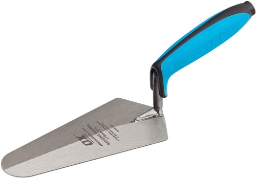 The OX Gauging Trowel is very flexible and lightweight, and can be transported with ease and is made from high-quality carbon steel. The OX Bricklaying Gauging Trowel is put through a heat treatment process, which increases the blade&#39;s ductility, machinability, and increases its impact strength and has a tough, robust construction that incorporates high quality and durability.