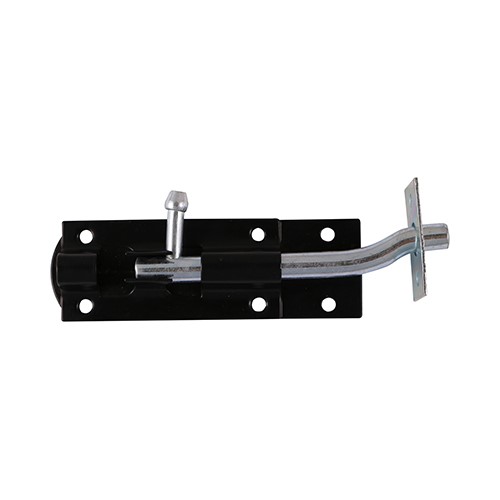 Necked tower bolts are used for securing recessed fitting gates and shed doors in a closed position. Fixings included.