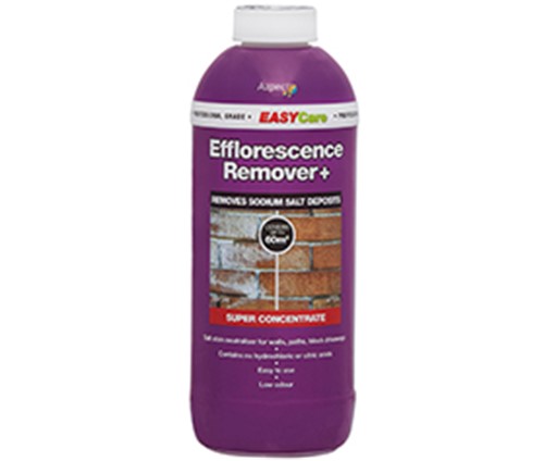 Efflorescence Remover+ is a non-acid chemical with the added advantage of neutralising the salts on and within the substrate reducing the possibility of a re-occurrence of the white deposits.