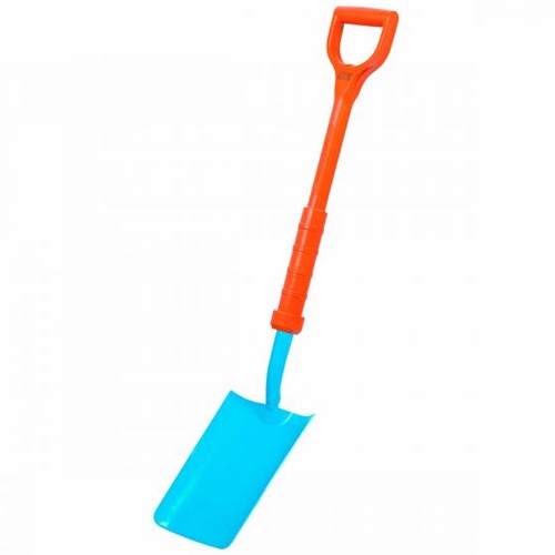 The OX pro insulated trenching shovel comes insulated to conform to BS8020. The shovel comes with an extra wide D grip giving greater comfort during continuous use. The Sold forged steel head gives the shovel strength and durability.