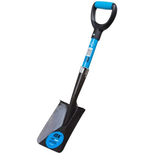 Besides digging and scooping the garden, the Ox Pro Mini Shovel is also ideal for transplanting, trenching, moving compost or mulch, amongst other applications. The OX Digging Shovel is designed with a compact square mouth, making it ideal to use in confined spaces. The OX Hand Garden Shovel&#39;s blade is made using premium quality steel, which is lightweight, and the shaft is reinforced with fiberglass, to ensure durability and stability. OX Multi-Utility Shovel has a comfortable soft grip handle which reduces hand fatigue and digs efficiently as well.