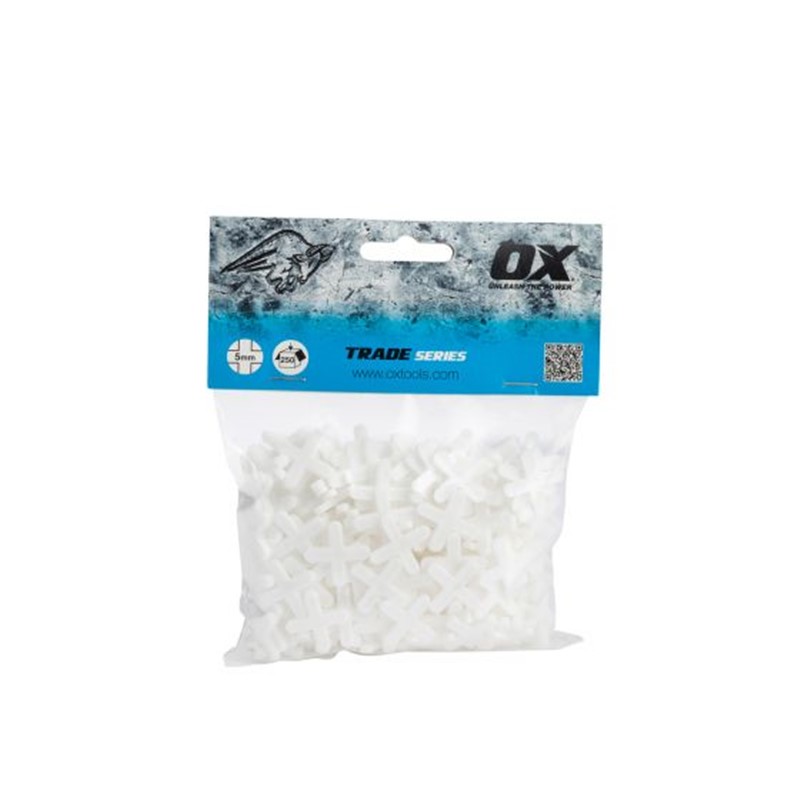 Durable tile spacers to help space tiles evenly to give a professional finish
Extra long legs
250 Pcs per bag