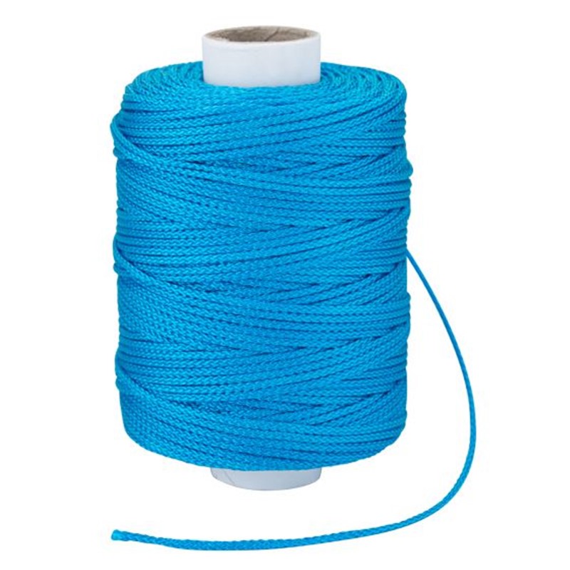 Ultra tough braided nylon brickline
Cyan colour for high visibility