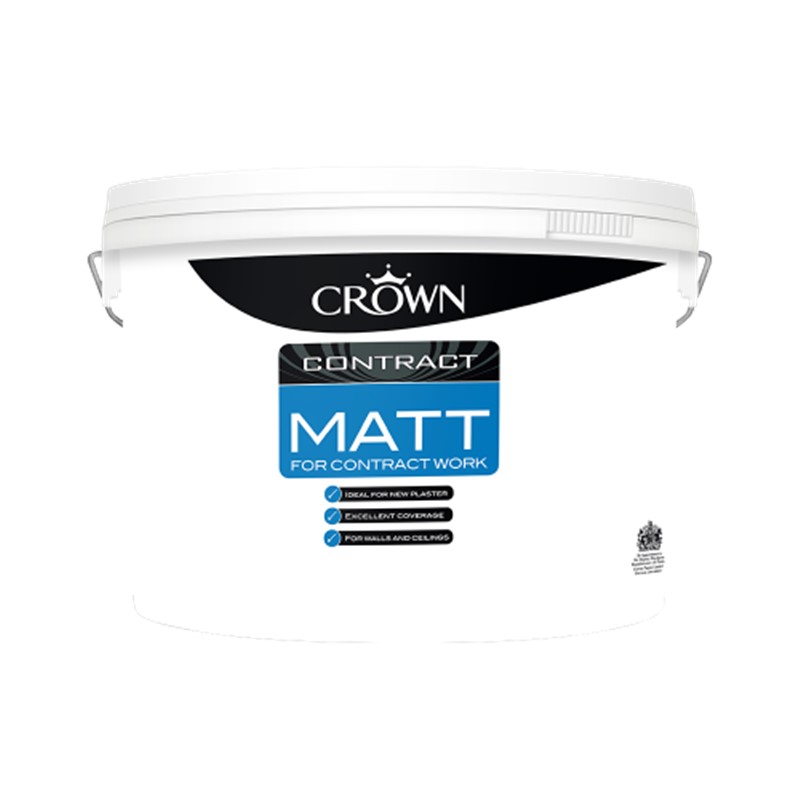 Contract Matt emulsion offers fantastic coverage, with a breathable finish. It’s perfect for use on new plaster, allowing surfaces to dry through