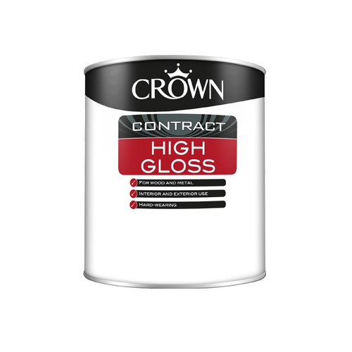Crown Contract High Gloss is a traditional solvent-borne liquid gloss which provides a tough and durable high sheen finish, which flows beautifully off the brush