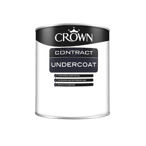 Crown Contract Undercoat is a traditional solvent-borne undercoat which hides imperfections and acts as the perfect foundation to achieve a long lasting finish with Crown Contract High Gloss