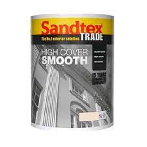 Sandtex Trade Fine Textured Matt is a water-based, high opacity, fine textured finish for exterior masonry surfaces. Has an aggregate reinforced film with an anti-carbonation coating which prevents dirt build up on the surface and a fungicide to prevent mould growth. Provides 15 years of long lasting protection.