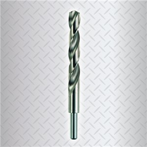 fully ground reduced shank. For drilling wood, plastic, non-ferrous metals, aluminium, cast iron and steel.