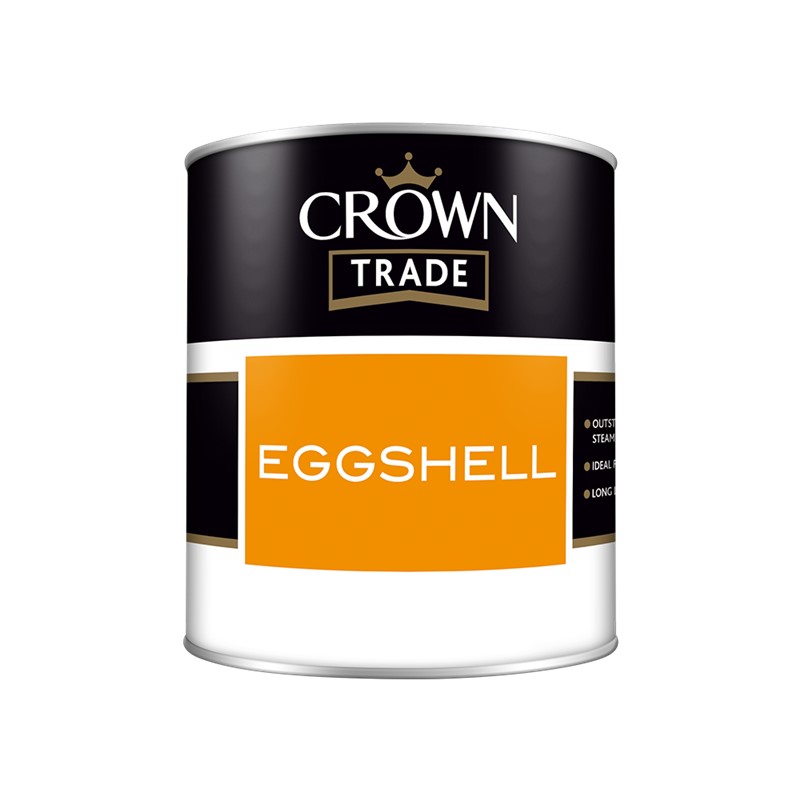 Crown Trade Eggshell is a high VOC content eggshell finish. A Washable oil based product that is applied by brush or roller and is suitable for interior use.