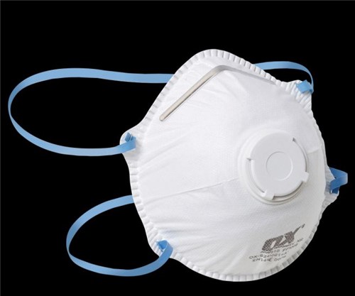 Large cup shape design for comfort fit
Soft latex straps to minimise irritation
Adjustable nose bridge with internal nose pad to relieve pressure
One way exhalation valve helps minimise moisture and heat build up
Conforms to en149:2001 + A1:2009