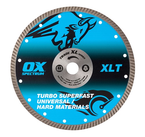 OX Trade XL Turbo Diamond Blade - Universal &amp; GP - 230/22.23mm
