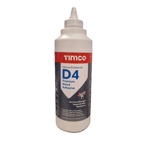 Timco Internal &amp; External D4 Premium Wood Adhesive 1L