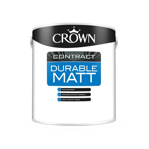 CC Crown Durable Matt - Brilliant White 5Ltr