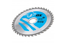 OX Wood Cut Circ Saw Blade 190/30mm 40 Teeth