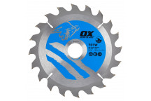 OX Wood Cut Circ Saw Blade 190/30mm 20 Teeth