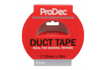 Prodec 50mm x 50mtr Silver Duct Tape