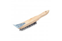 4 Row Wire Brush with Scraper