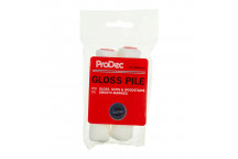 2pk 4\" Gloss Pile Mini Rollers Refills