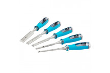 OX Pro 5 Piece Wood Chisel Set in Velcro Case OX P371005