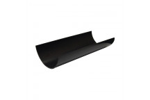 112mm x 4m Gutter Black Round