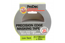36mm x 50m Low Tack Precision Edge Masking Tape