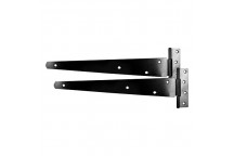 12\" Medium Tee Hinge Pair Black