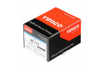 Polymer Headed Pins - A4 Stainless Steel - White 40mm