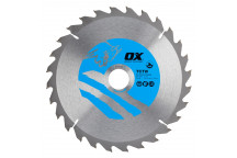 OX Wood Cutting Circular Saw Blade 216/30mm, 28 Teeth ATB