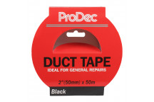 Prodec 50mm x 50mtr Black Duct Tape