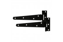 8\" Light Tee Hinge Pair Black