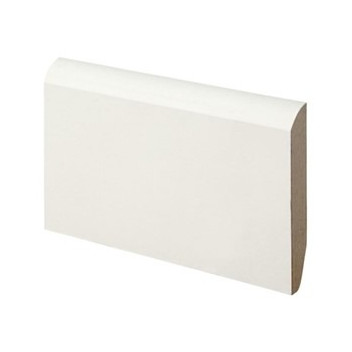 15 x 94mm MDF Chamfered / Once Bullnose Skirting 4.4mtr