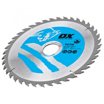 OX Wood Cut Circ Saw Blade 190/30mm 40 Teeth