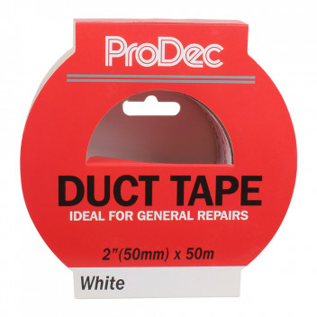 Prodec 50mm x 50mtr White Duct Tape