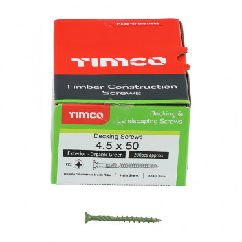 Solo Decking Screws - Green 4.5x50mm (200)